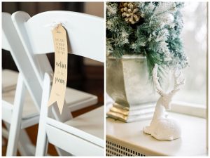winter wedding details