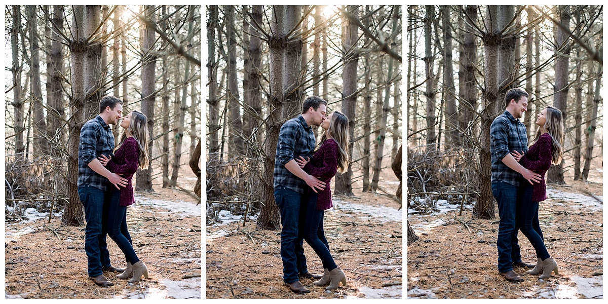 woods engagement session