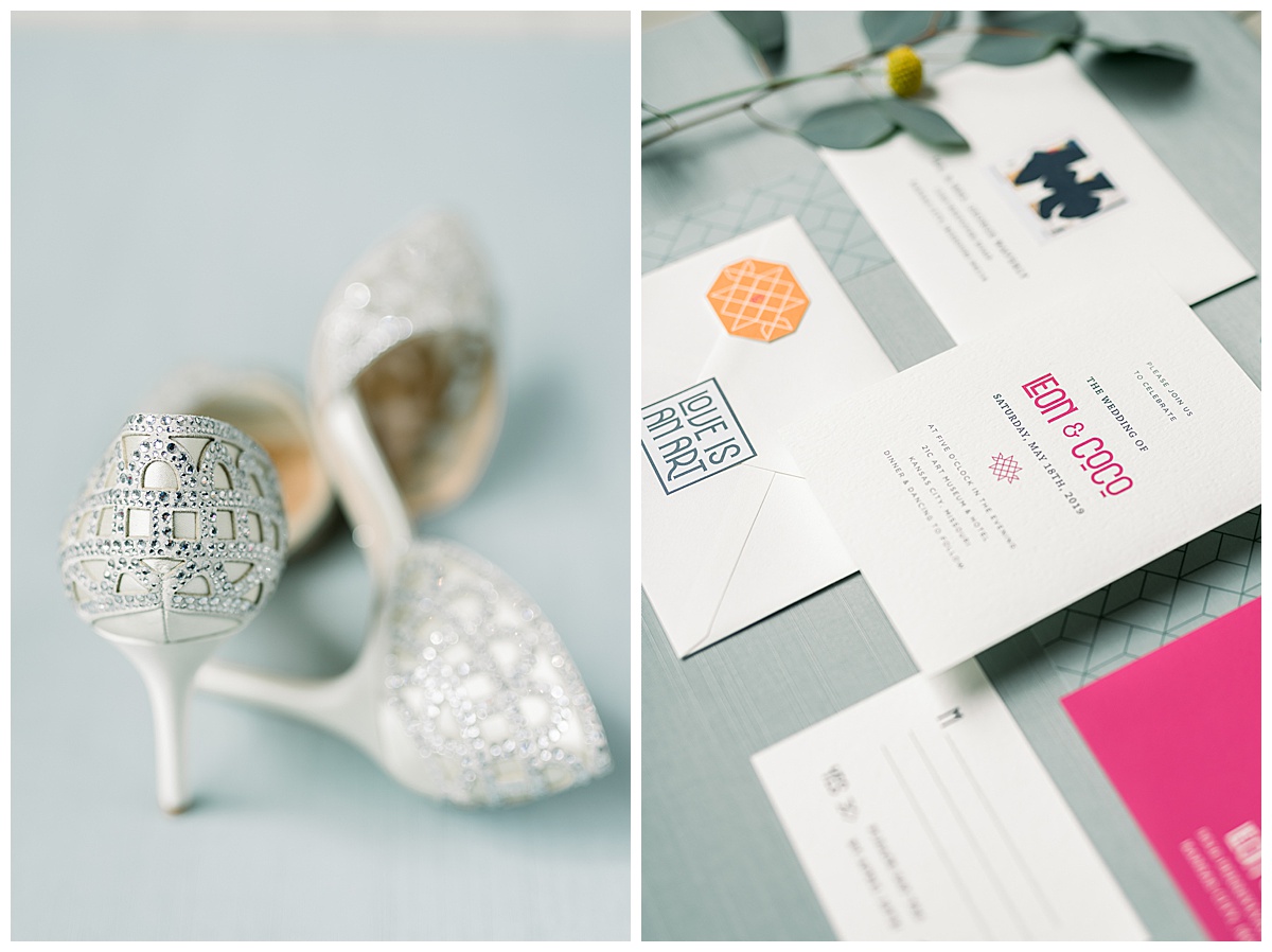 shoes and invitations