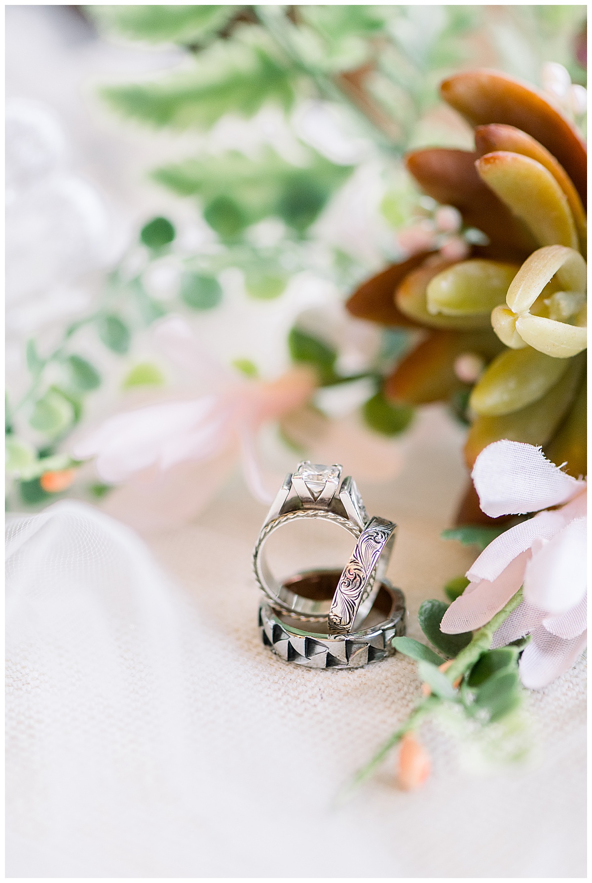 jensen silver martineau rasp designs wedding rings