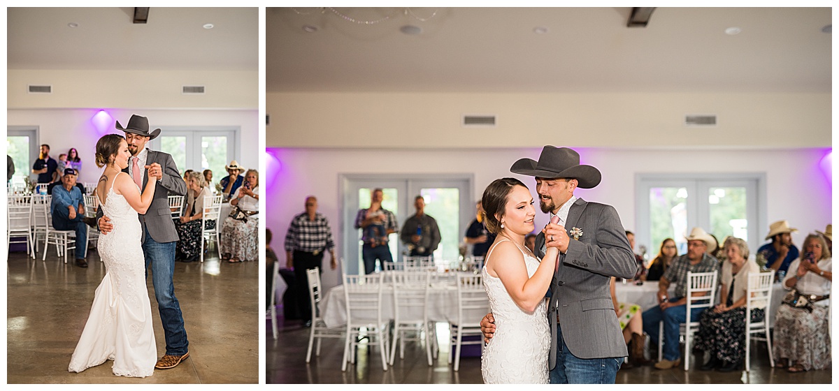bride and groom first dance countryside chalet linwood kansas wedding