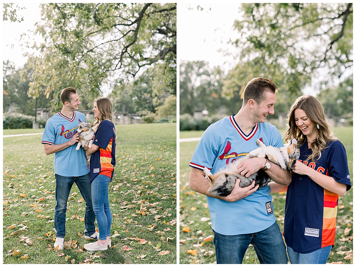 engagement session with jerseys