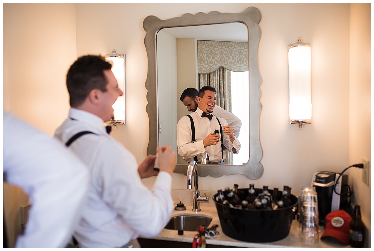 groom suite wedding day