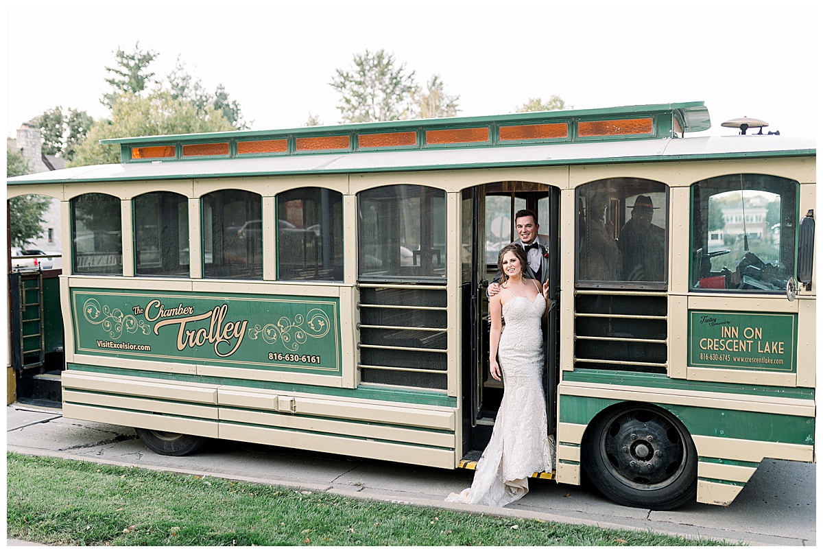 excelsior springs trolley elms hotel wedding