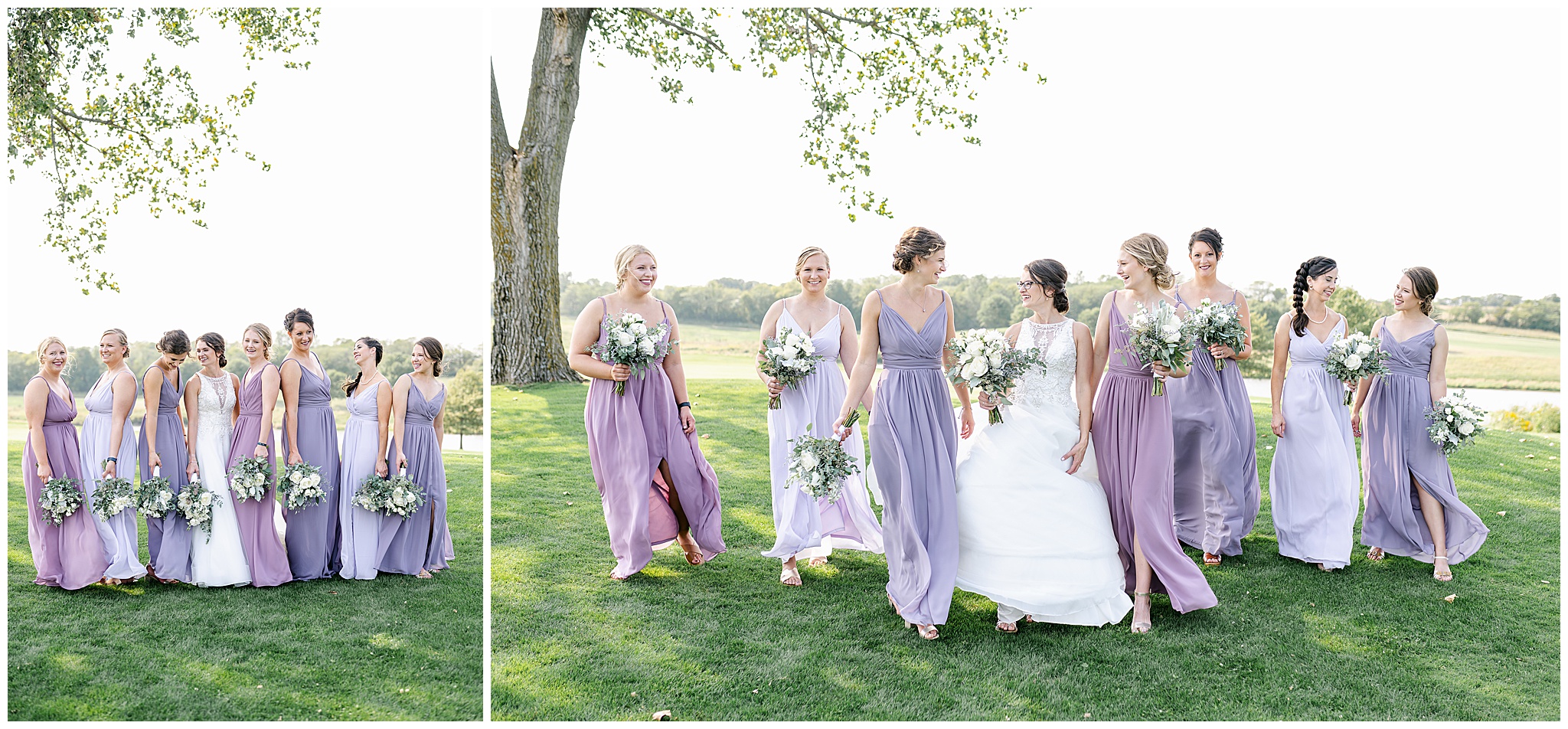 mozingo lake wedding azazie bridesmaids